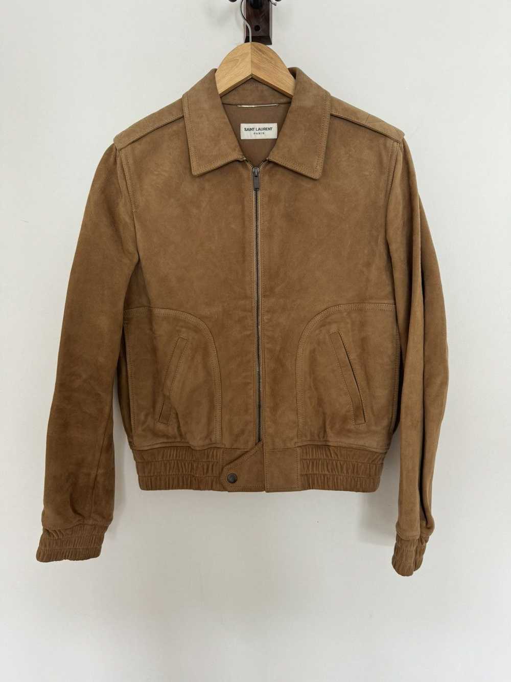 Saint Laurent Paris Suede Bomber - image 1