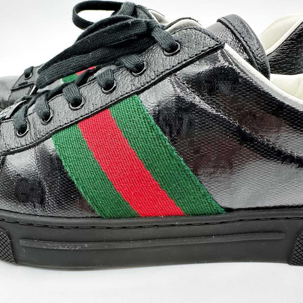 Gucci Ace patent leather trainers - image 11