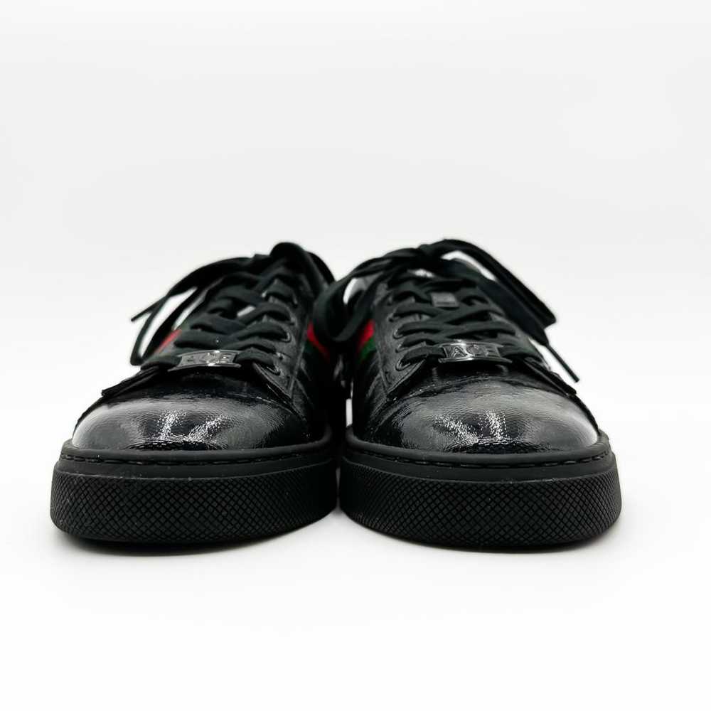 Gucci Ace patent leather trainers - image 4