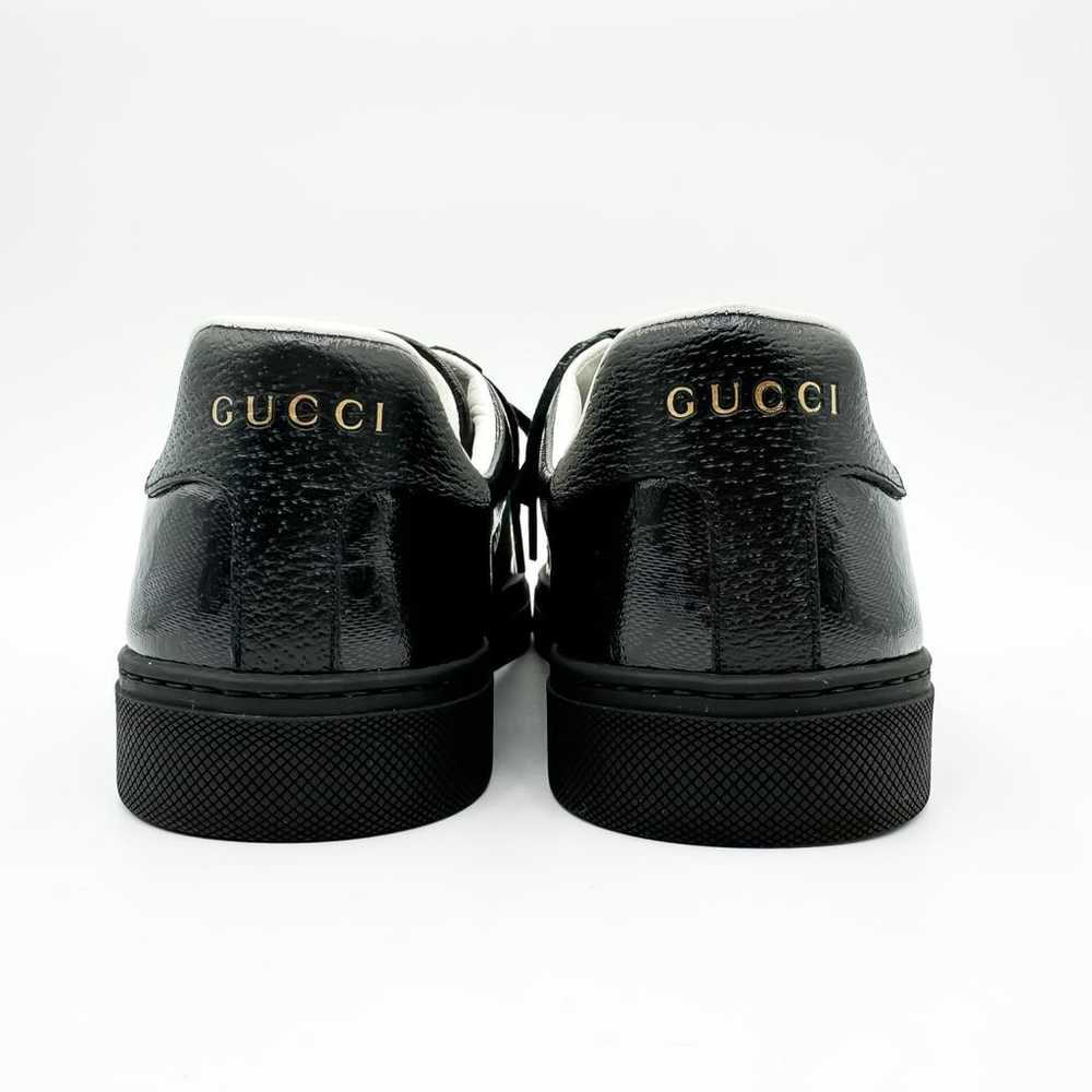 Gucci Ace patent leather trainers - image 5