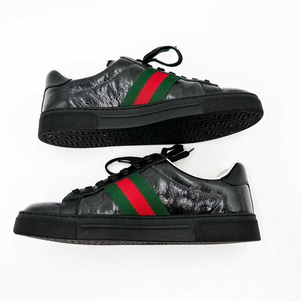 Gucci Ace patent leather trainers - image 7