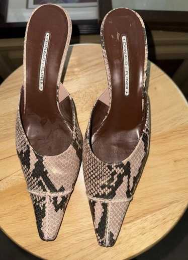 Donald J. Pliner Donald Pliner Snakeskin Heels