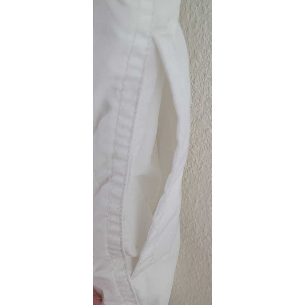 Other Fu Da White Flat Front Capri Pants Small Hi… - image 2