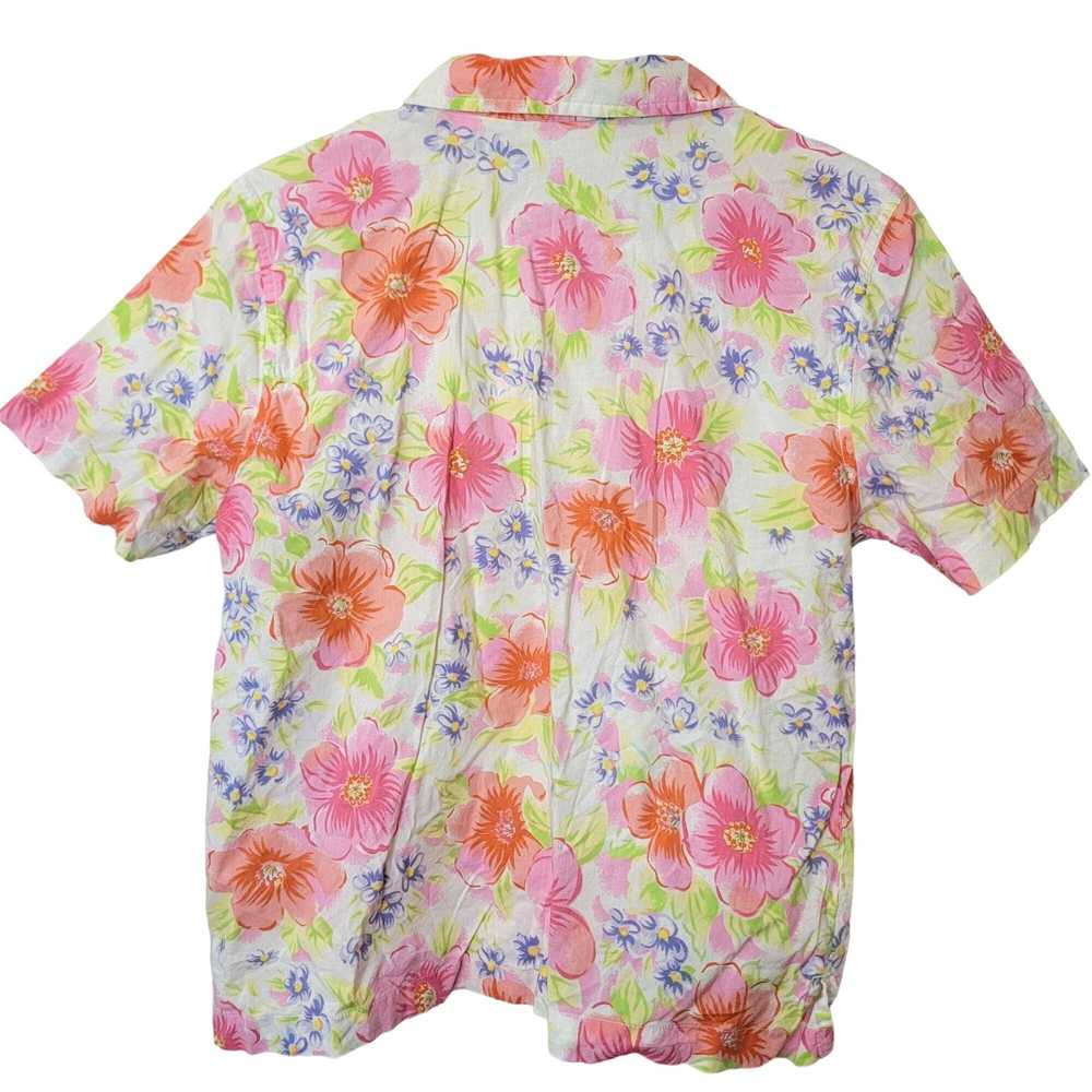 Vintage Vintage 90s Floral Shirt Women Medium Col… - image 7