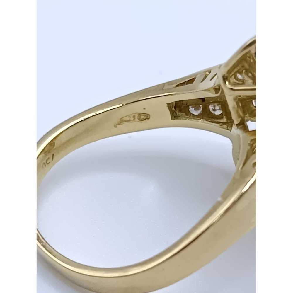 Non Signé / Unsigned Emeraude yellow gold ring - image 9