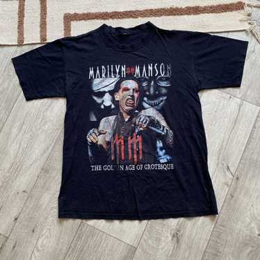 Vintage Men's outlet Unisex Large Marilyn Manson T Shirt The Golden Age of Grotesque