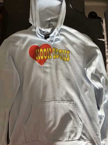 Noon Goons Noon Goons Hoodie Light Blue Heart Logo