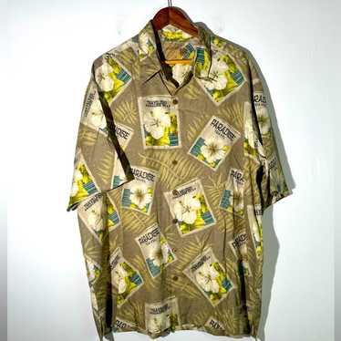 Caribbean Vintage Paradise Travel Hawaiian Shirt - image 1