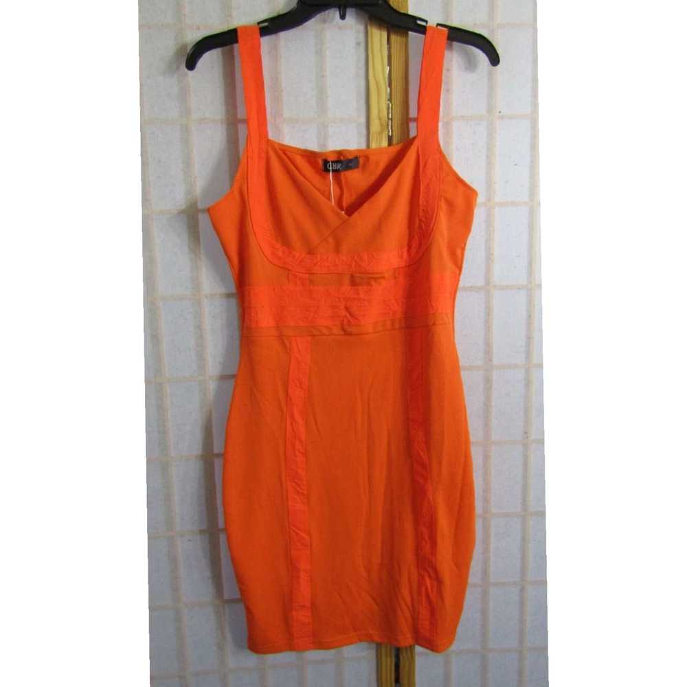 Vintage Chic Boutique Rose Orange Sleeveless Cott… - image 1