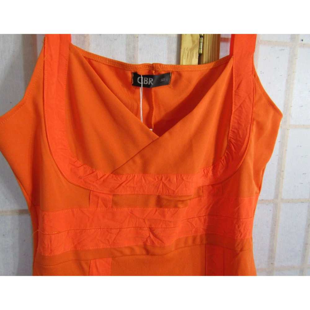 Vintage Chic Boutique Rose Orange Sleeveless Cott… - image 2