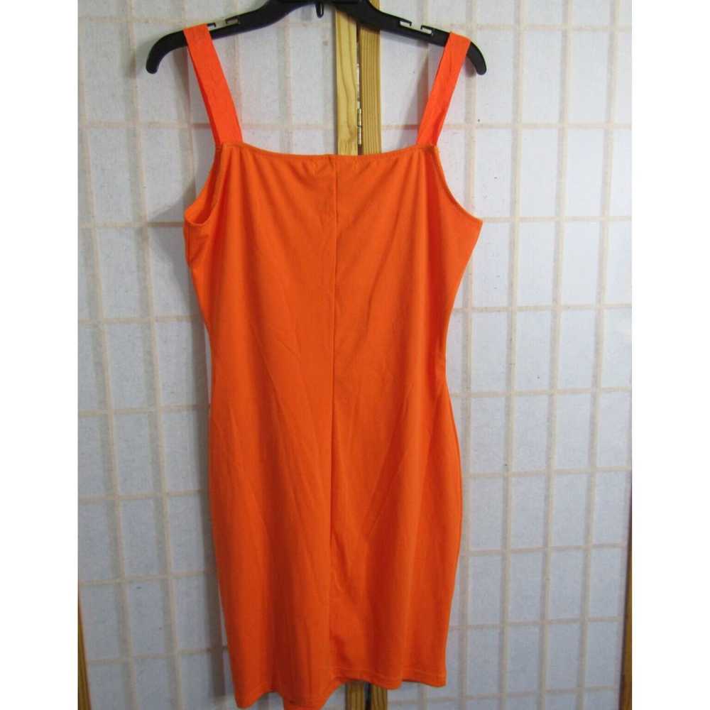 Vintage Chic Boutique Rose Orange Sleeveless Cott… - image 3