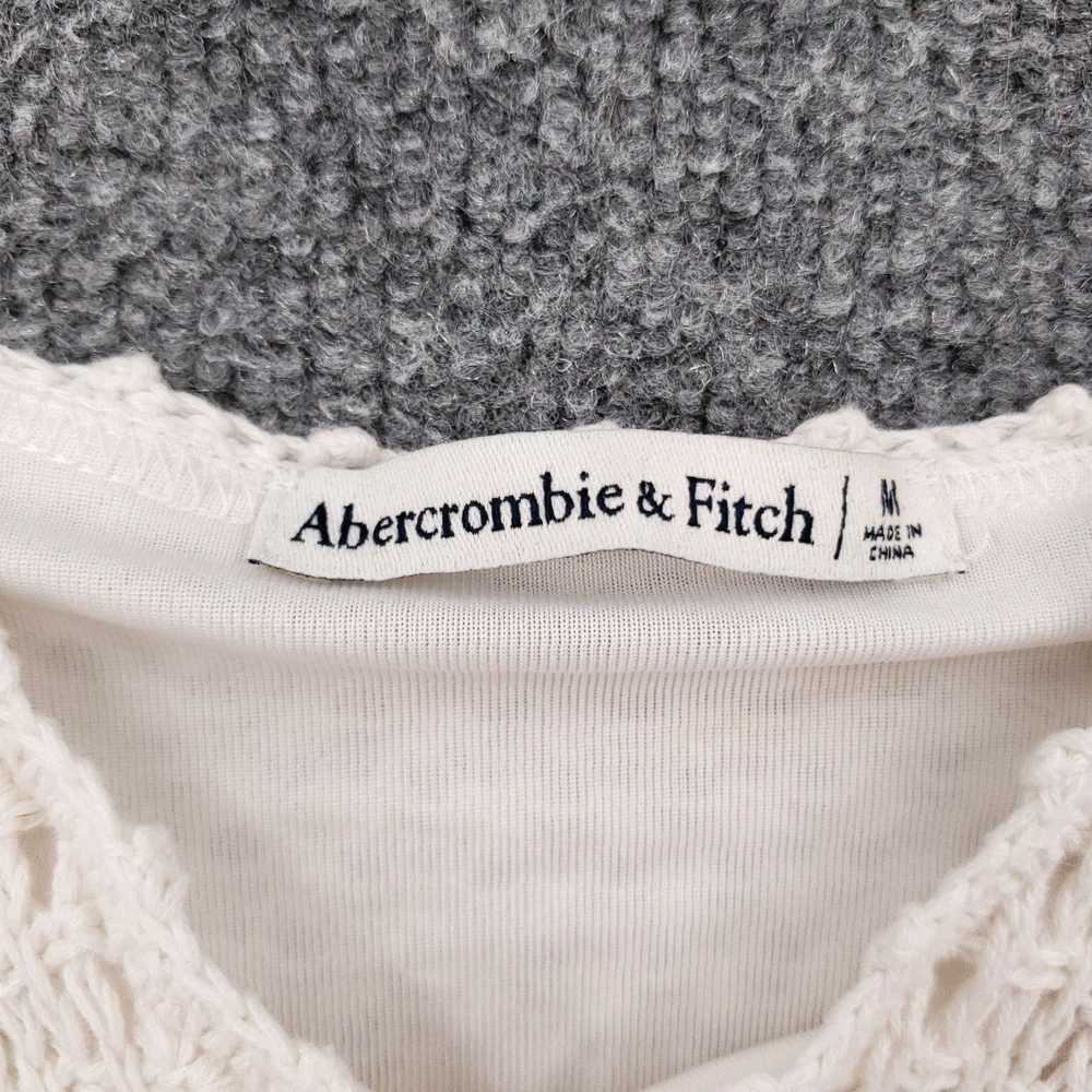 Abercrombie & Fitch White Crochet Mini Tank A Lin… - image 7