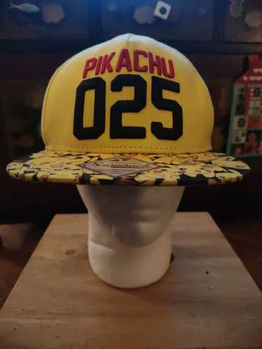 Pokemon Pikachu Pokemon Snapback Hat Black Yellow 