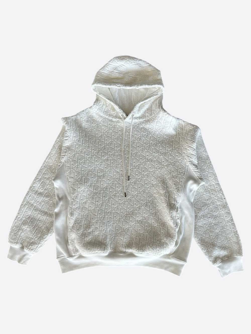 Dior Dior White Oblique Towel Hoodie - image 1