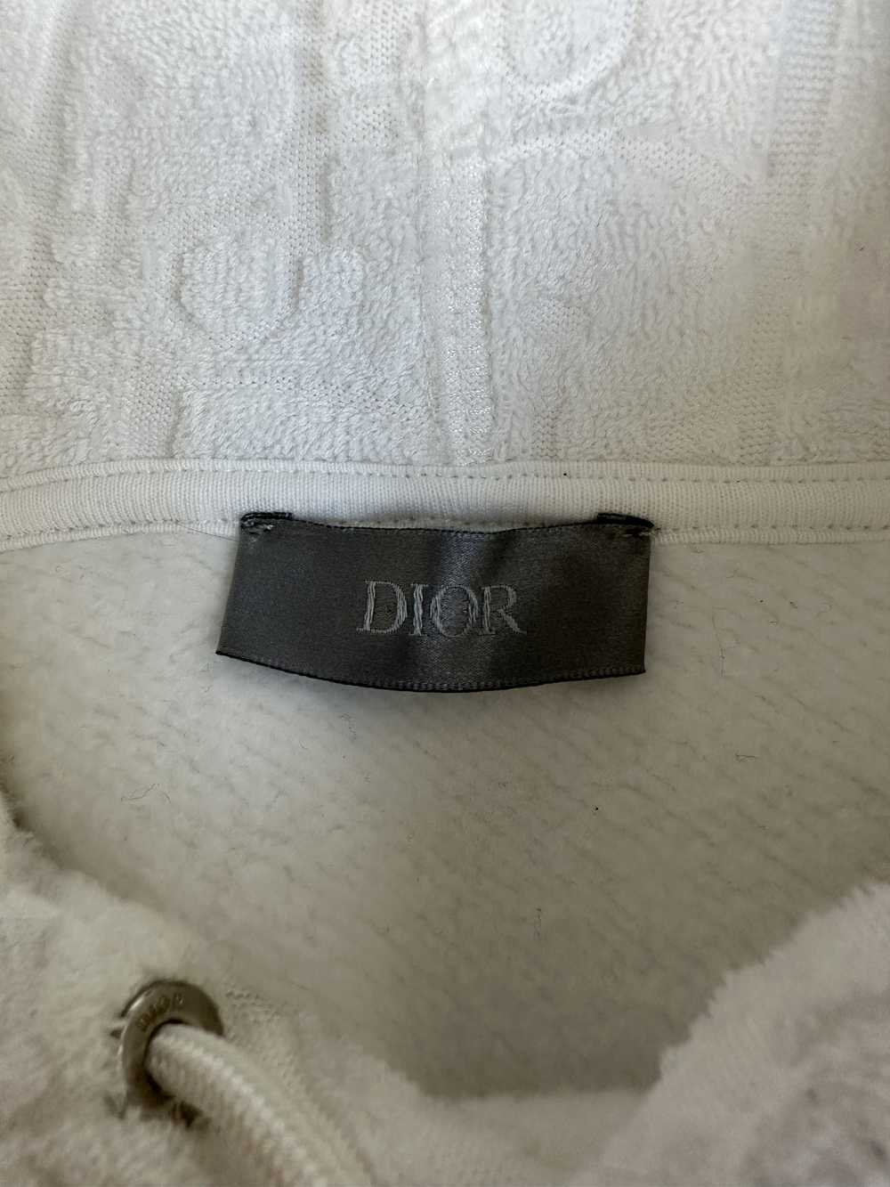 Dior Dior White Oblique Towel Hoodie - image 3