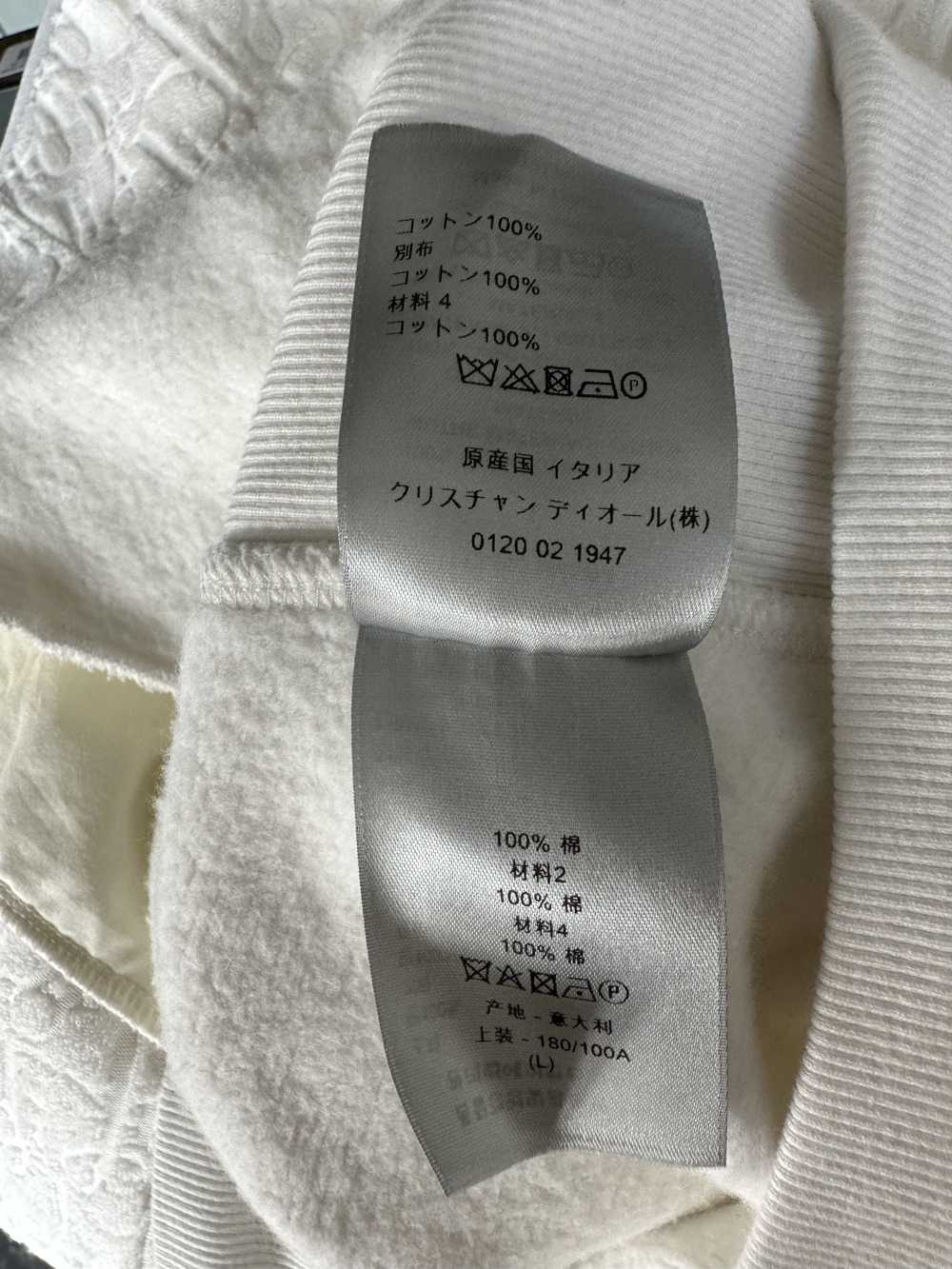 Dior Dior White Oblique Towel Hoodie - image 5