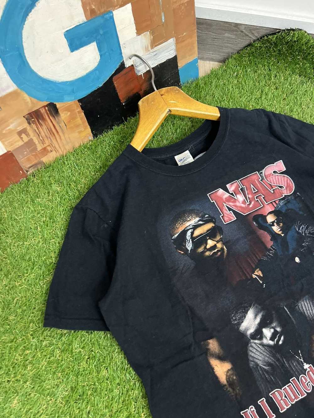 Rap Tees × Streetwear × Vintage Vintage Y2K Nas G… - image 2