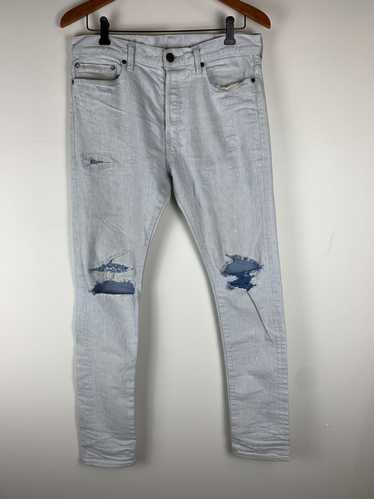 John Elliott John Elliott Paint Splatter Denim