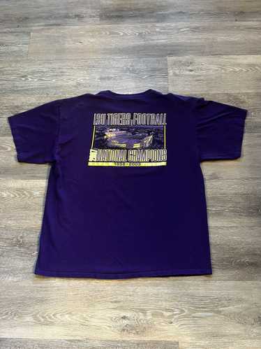 Ncaa × Vintage 2007 LSU Tigers National Champs T-S