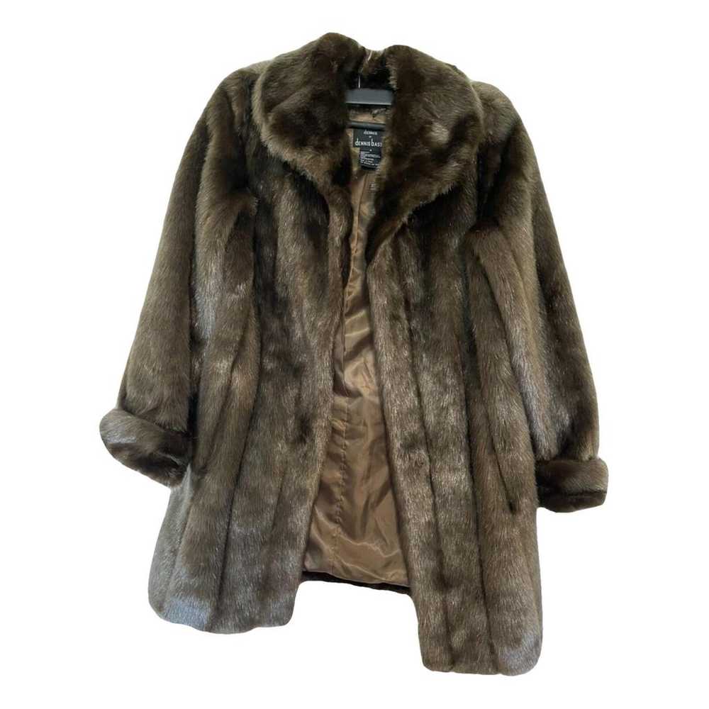 Dennis Basso Faux fur coat - image 1