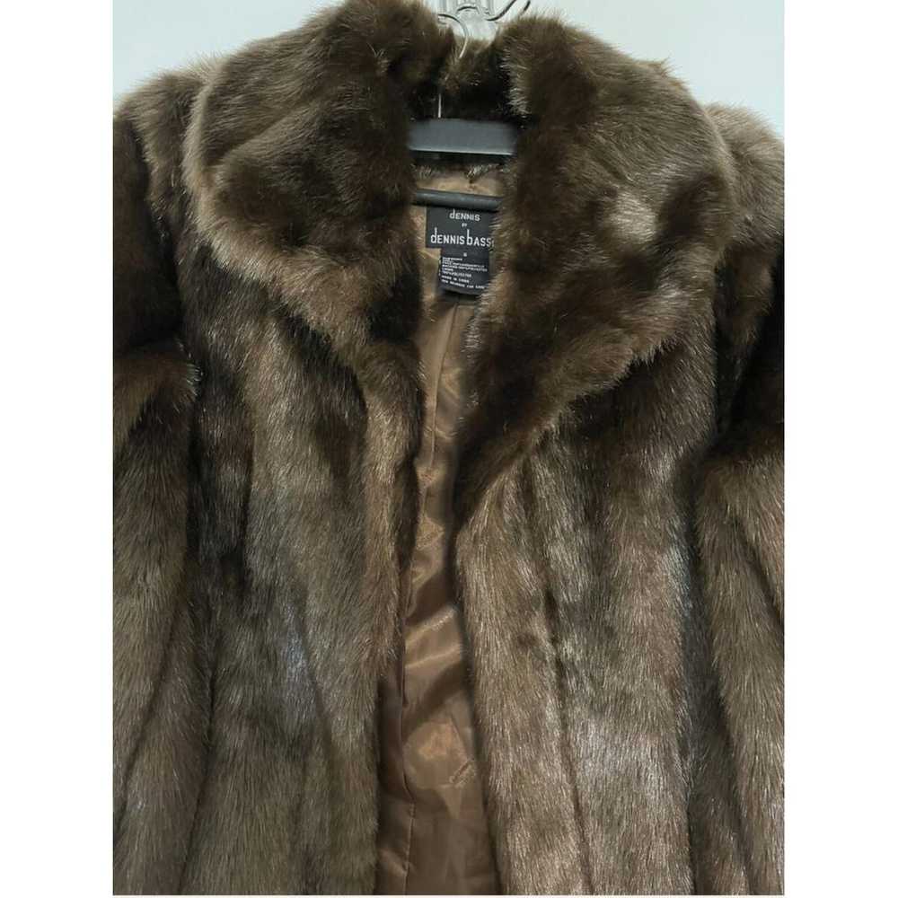 Dennis Basso Faux fur coat - image 3