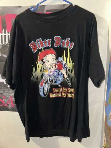 Streetwear Vintage Betty Boop Biker Babe Tee