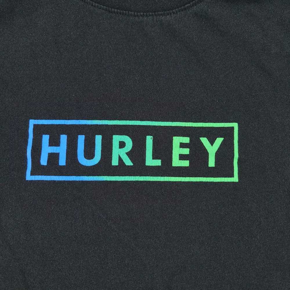 Hurley Medium Black Graphic Crew Neck Short Sleev… - image 2