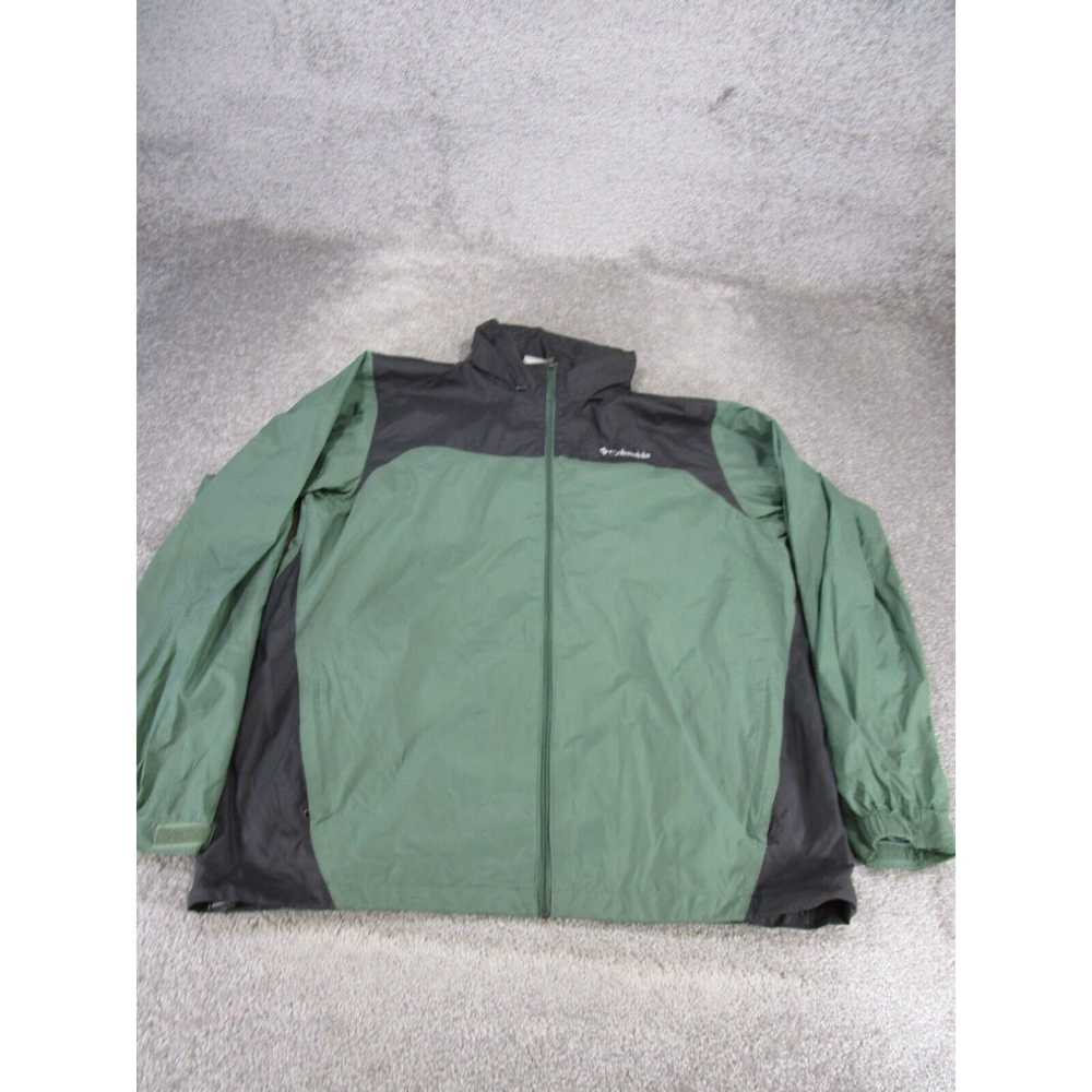 Vintage Columbia Jacket Mens Large Green Softshel… - image 1