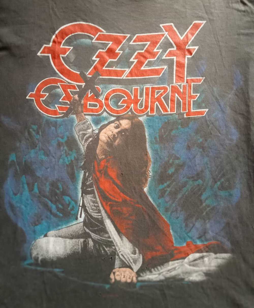 Band Tees × Vintage Vintage 80s Ozzy Osbourne Bli… - image 2