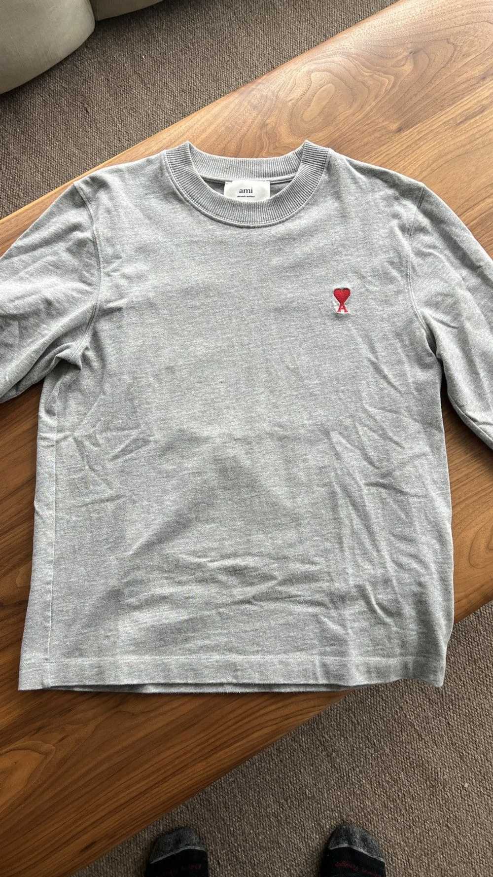 AMI AMI LS Grey T-Shirt - image 8