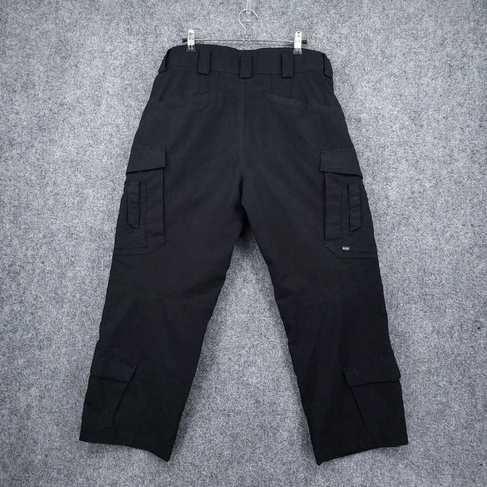 Vintage Men's 32x26 Black Tactical Cargo Pants wi… - image 2