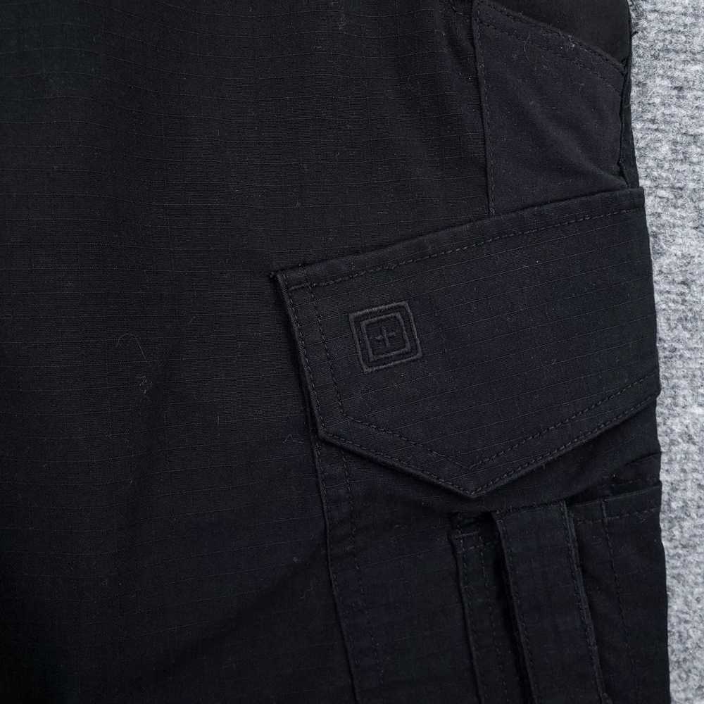 Vintage Men's 32x26 Black Tactical Cargo Pants wi… - image 4