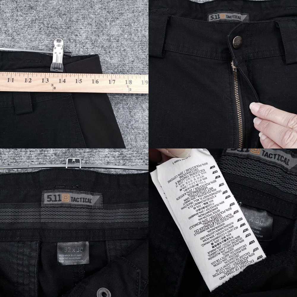 Vintage Men's 32x26 Black Tactical Cargo Pants wi… - image 8