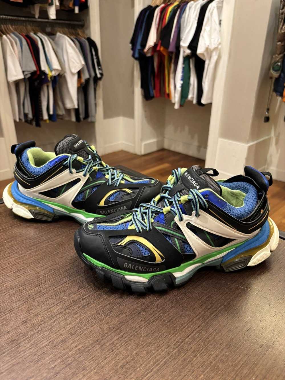 Balenciaga Balenciaga Track Green Blue - image 1