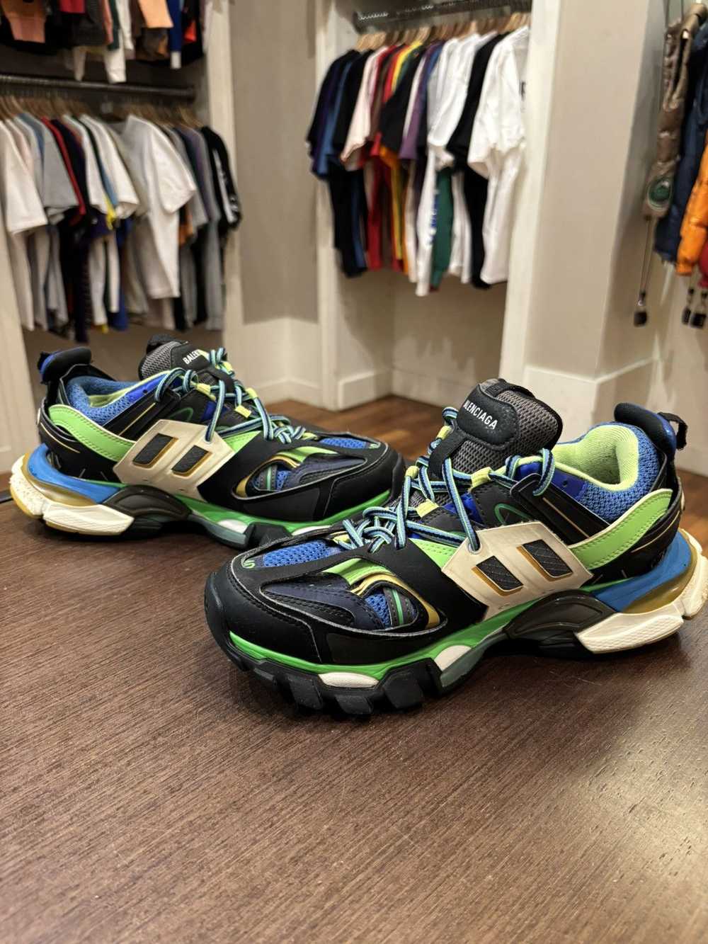 Balenciaga Balenciaga Track Green Blue - image 2