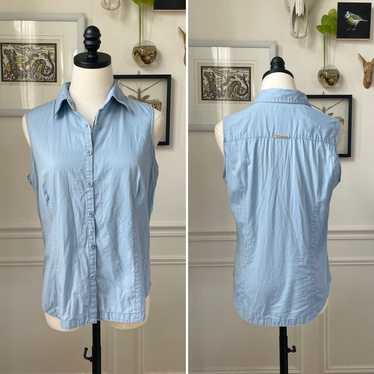 Columbia Columbia Sleeveless Button Down Shirt Bl… - image 1