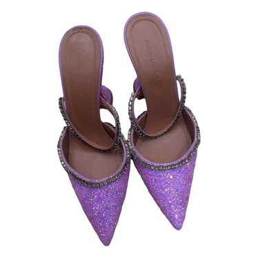 Amina Muaddi Gilda glitter heels - image 1