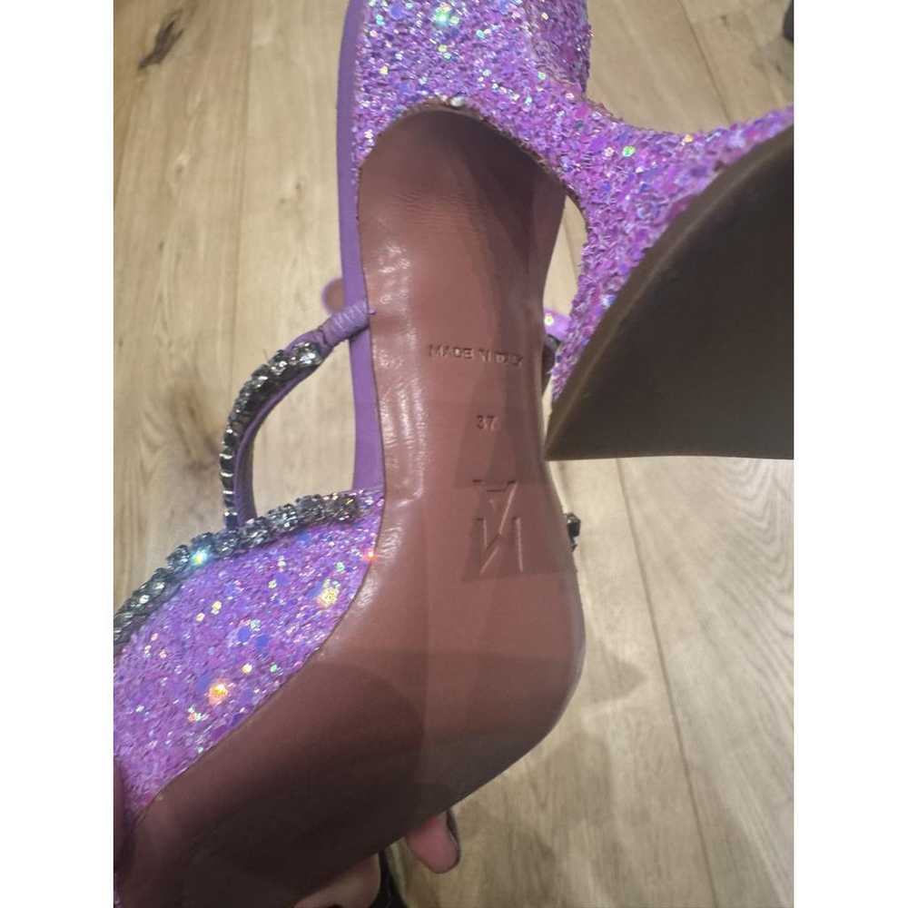 Amina Muaddi Gilda glitter heels - image 5