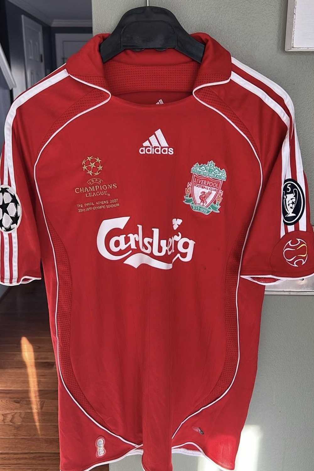 Liverpool × Uefa × Vintage 06-07 LIVERPOOL No.14 … - image 1