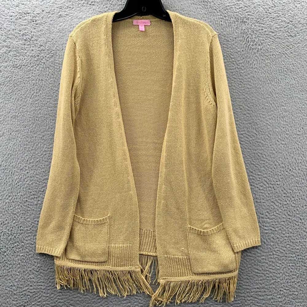 Lilly Pulitzer Luxurious Beige Medium Cardigan To… - image 1