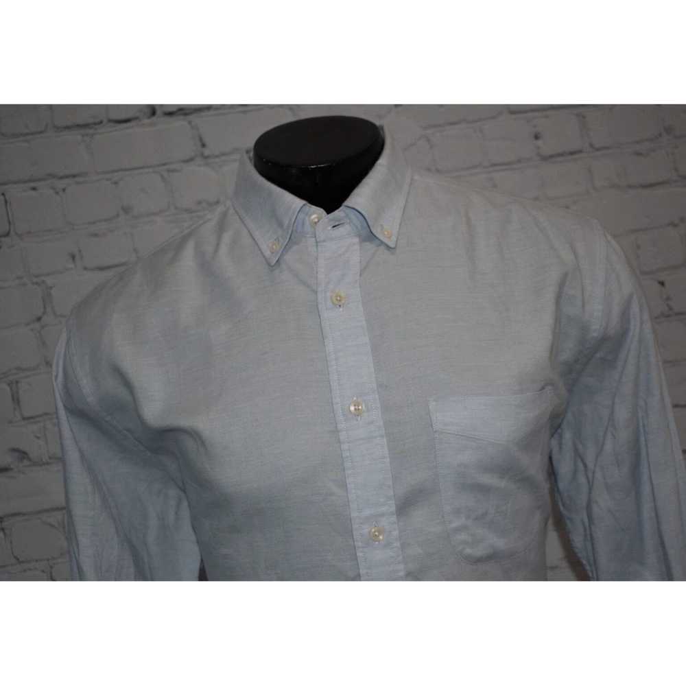 Faherty Large Mens Dress Shirt inBlue Cotton Lyoc… - image 4