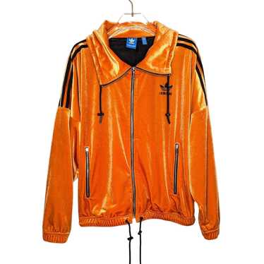 Adidas Originals cheapest VELVET VIBES SUPERSTAR TRACK JACKET M Orange Soft