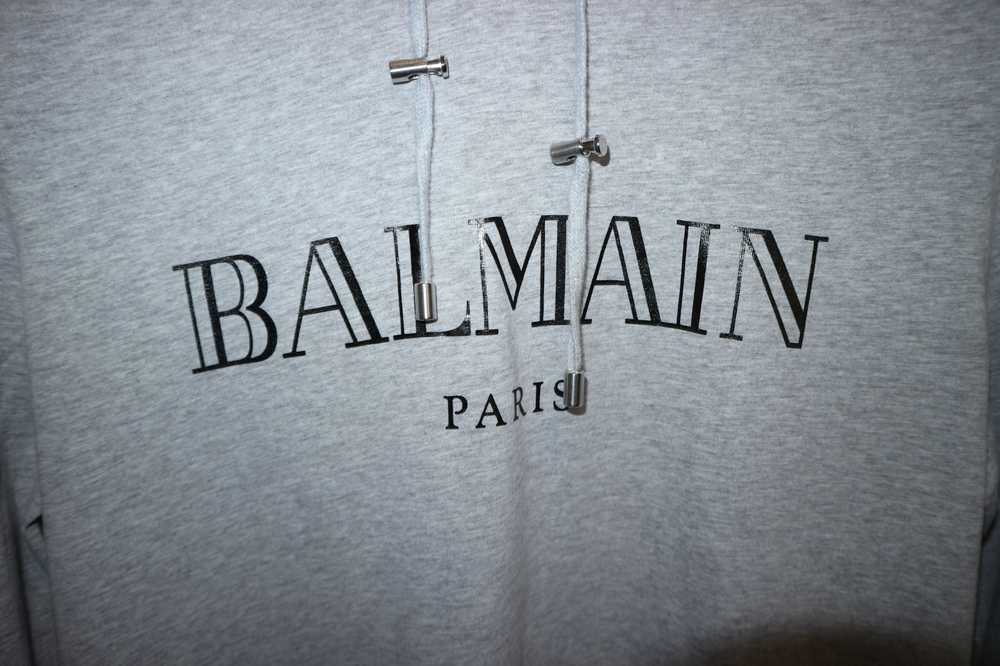 Balmain logo print hooded t-shirt - image 3