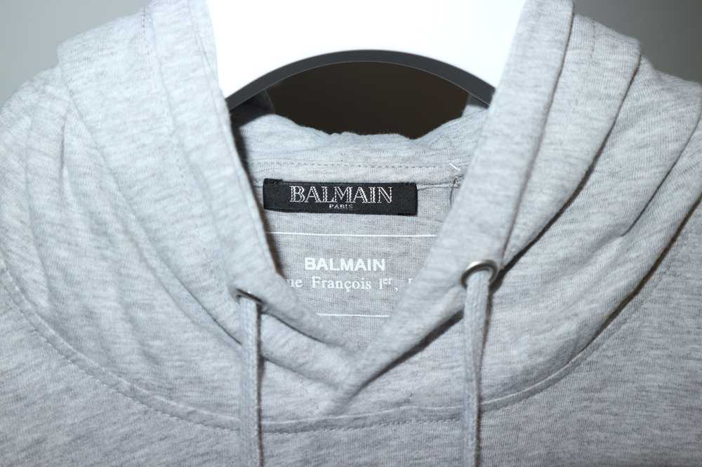 Balmain logo print hooded t-shirt - image 4