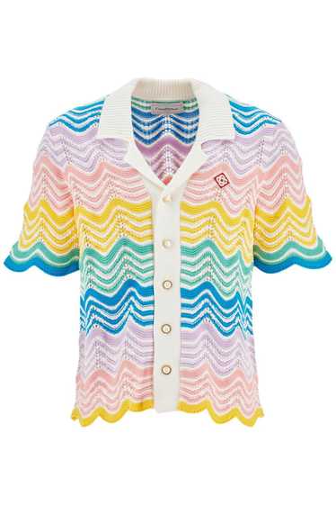 Casablanca CASABLANCA Gradient Wave Knit Shirt