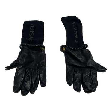 Vintage offers 80's Versace Style Buttery Leather Gloves (A437)