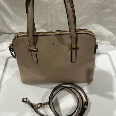 Kate Spade Handbag Beige Saffiano Leather