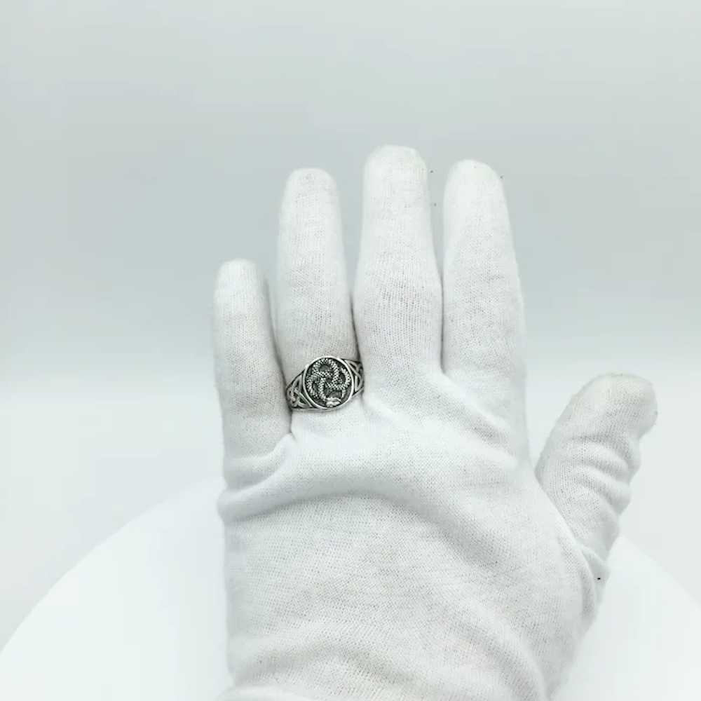 Sterling Silver Celtic Snake Ring - image 6