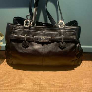 Coach high quality large eddie triple compartment