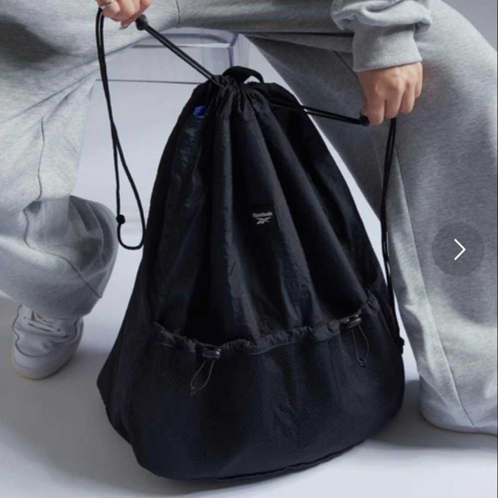 Reebok Nylon Drawstring Pocket Backpack - image 1